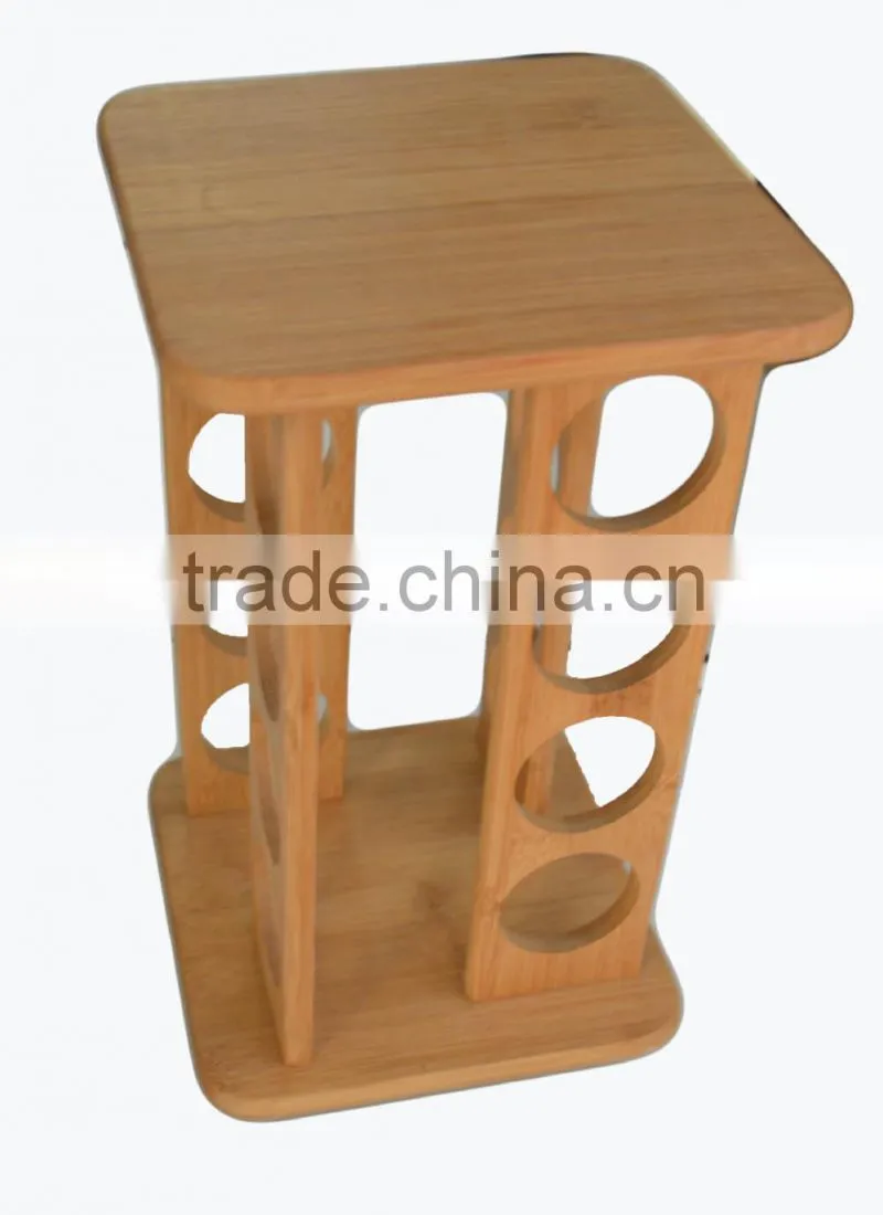 2015 Gift FDA Certification Bamboo Wooden Spice Rack Pepper Kitchenware Holder