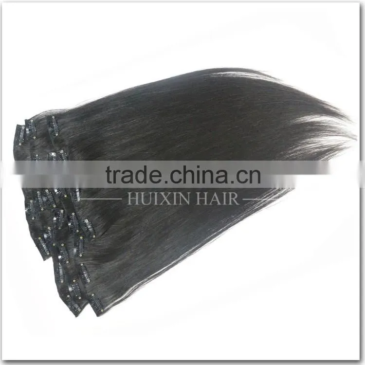 2016 New Products Own Brand HUIXIN Direct Factory Best Price Clip In Eurasian Hair Extensions