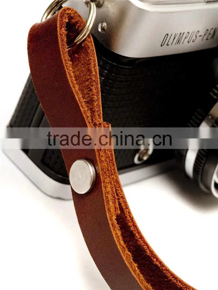 Boshiho Leather Safety Belt Strap Protective Camera Hand Strap Leather Camera Wrist Strap