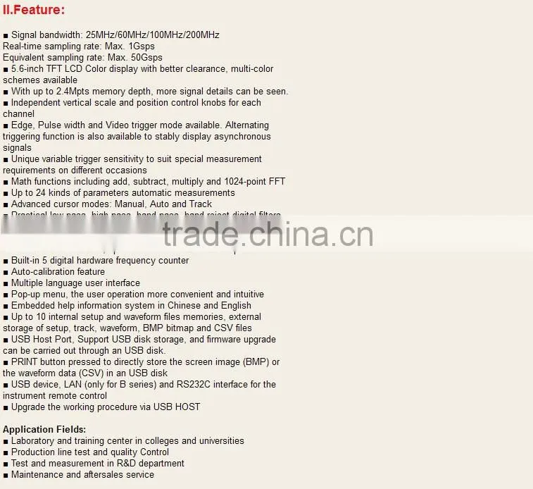 HOT SALE! 25MHz, 400Msa/s,2 Channel Portable Digital Storage Oscilloscope Tonghui TDO3022AS