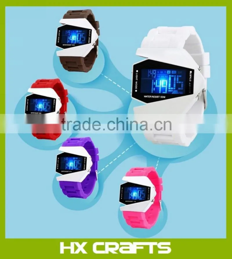 New arrival products silicone colors digital LED watch design your own wristbands water resistant men led watch