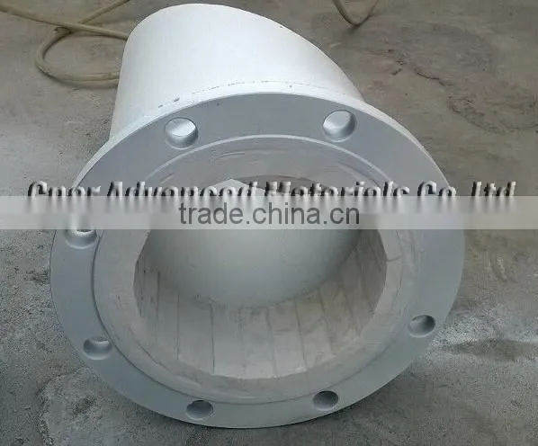 Alumina Ceramic Lined Pipe, Beveled Ceremic Lined Tube