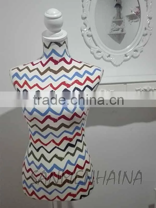 wave printing elastic fabric Female Mannequin