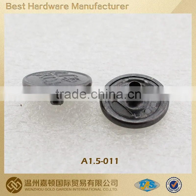 metal button snaps for leather of good price