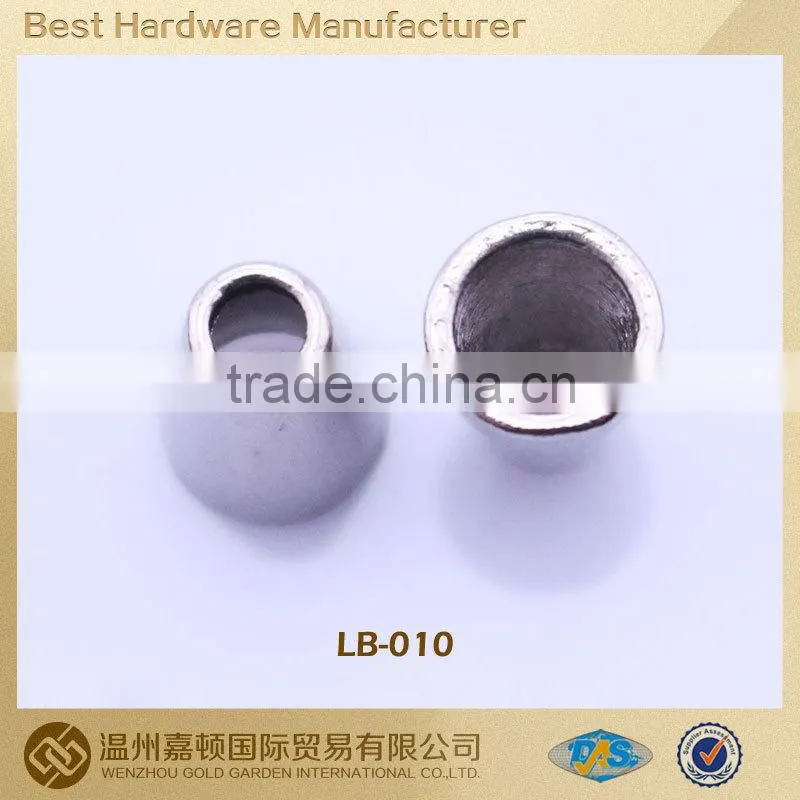 good quality decorative metal made drawstring cord ends