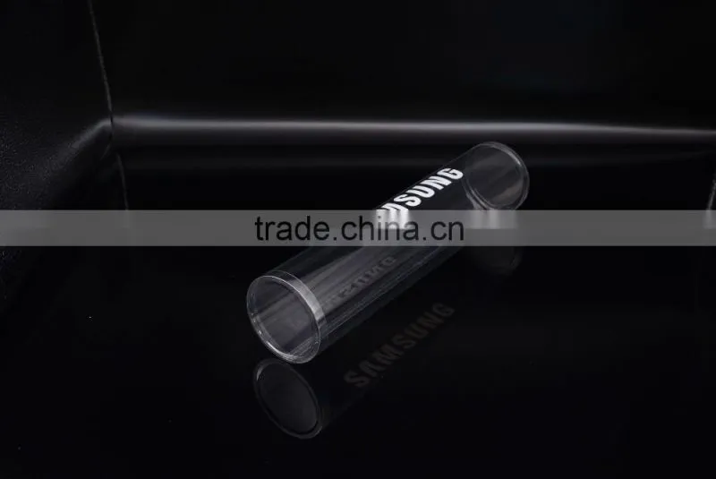 transparent plastic pet cylinder packaging for mouse pad