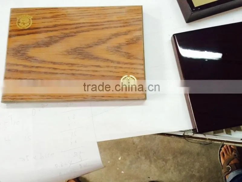 wooden coin box with transparent lid
