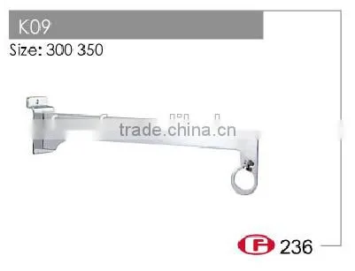 2016 popular chrome metal display bracket for round tube K09