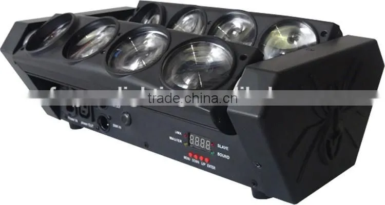 Three Years Warranty White 8*10w or 4in1 RGBW 8x12w Spider Surge 8 Sweeping LED Beam Effect