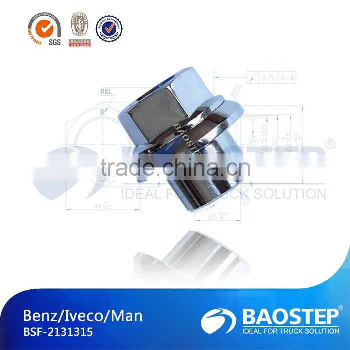 Wheel actros truck parts customized special nuts, hex nut