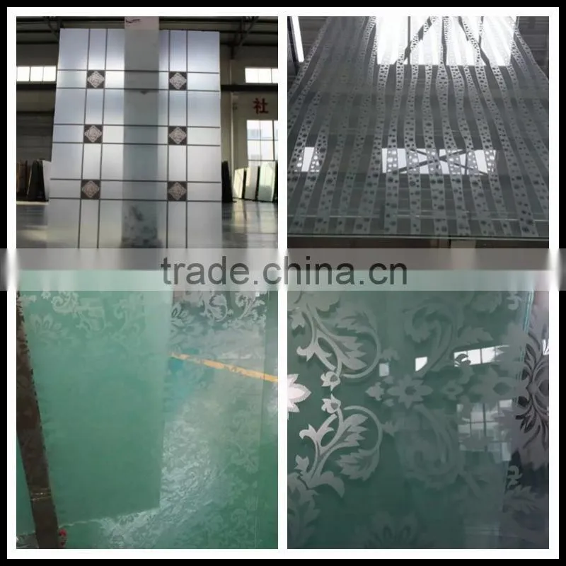 ceramic fritted glass can be tempered laminated decorative glass