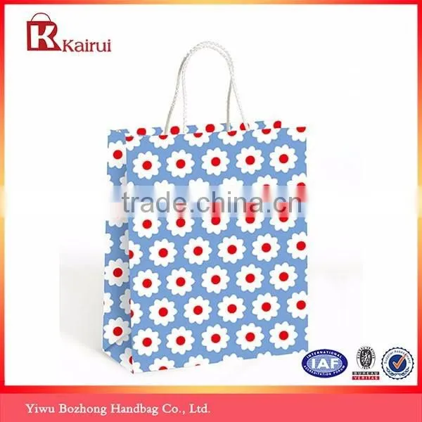Fully stocked factory supply printed kraft paper bag