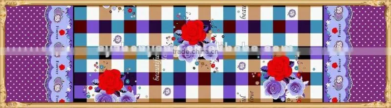 reactive printed 100% cotton print bed sheets/quilt cover/table cloth/comforter set