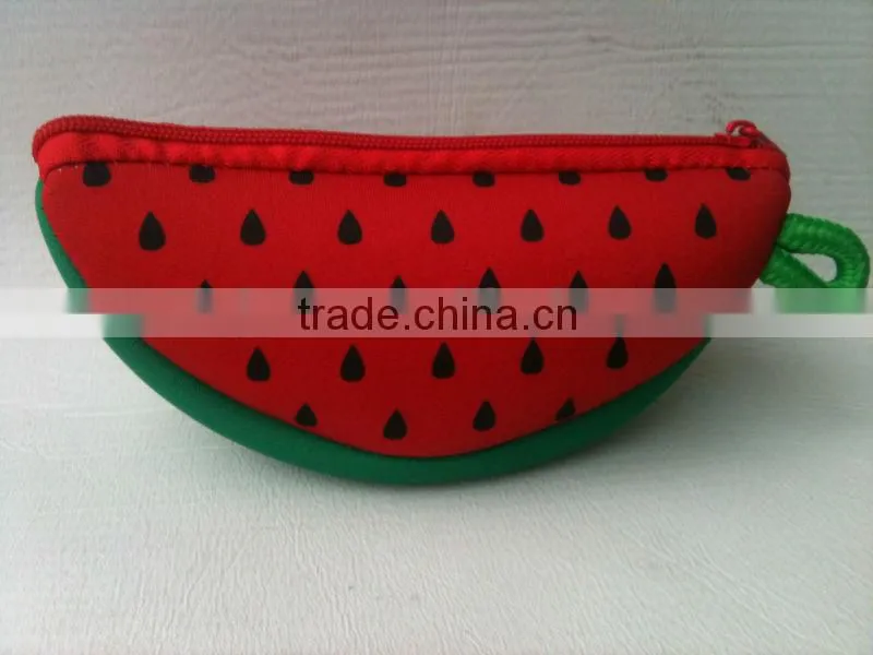Small neoprene gift pouch with hanger