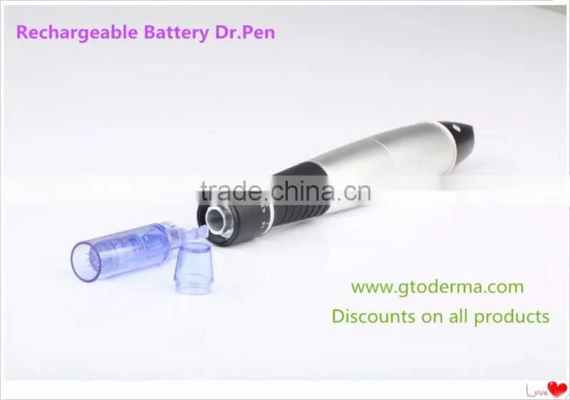 Micro Needle Pen Wrinkle Remove Home Use Skin Derma Pen Rechargeable Battery Dr.Pen