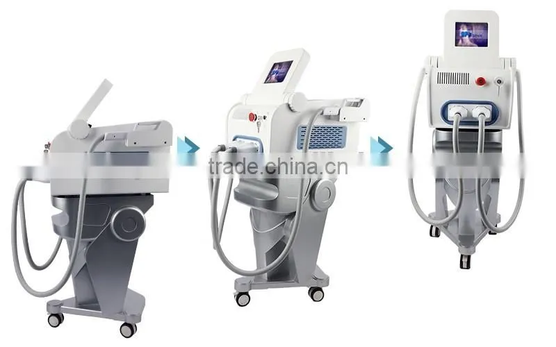 Top technology Usa imported xenon flash lamp 50,0000 shot times handle hair removal ellipse ipl machine