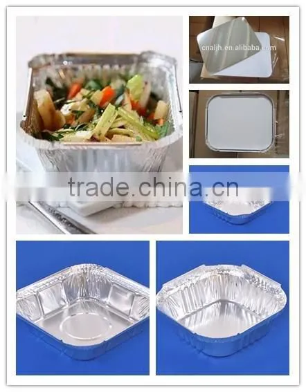 Disposable rectangle aluminium foil baking pan,/oblong aluminium food pan