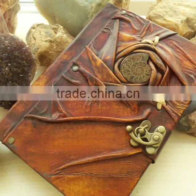 New Genuine Real Leather Handmade Notebook-Cheap High Quality-Dairy-Sketchbook-Journal -2015 Promotional Handmade New Designs