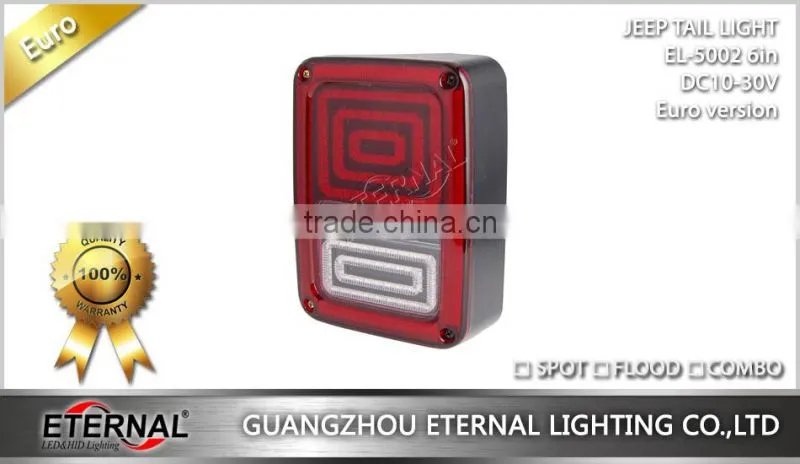 Jeep Wrangler Rubicon LED tail light run turn reverse brake light JK 07-15 LED rear lamp