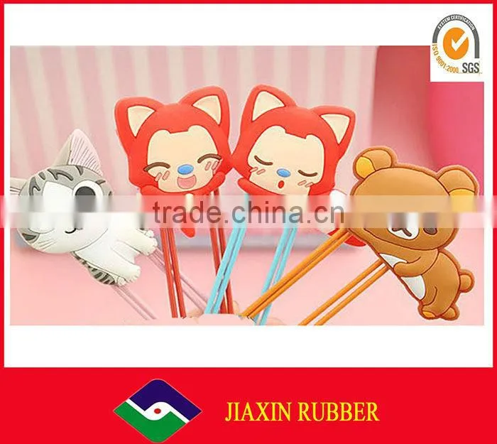 Wholesale cute animal shape of silicone bookmarks for kids JX-100147