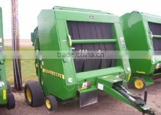 Hay round bale machine
