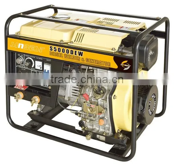 5.5kw portable open-frame diesel welder generator made in China