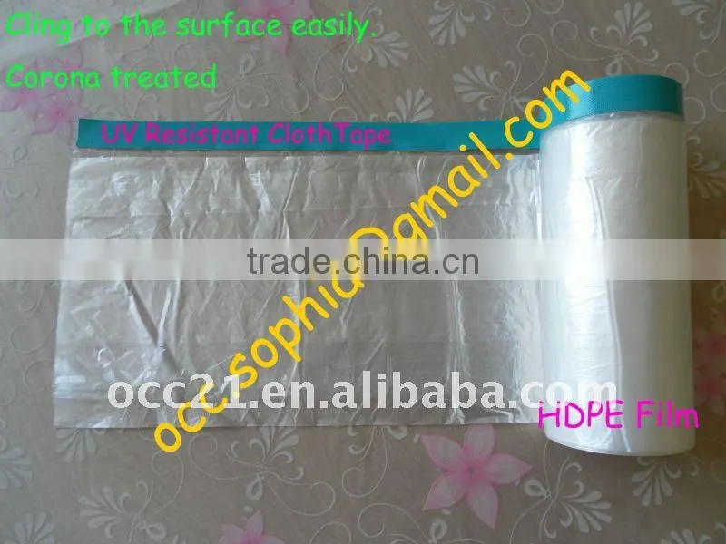 cloth-taped drop sheet for outdoor use