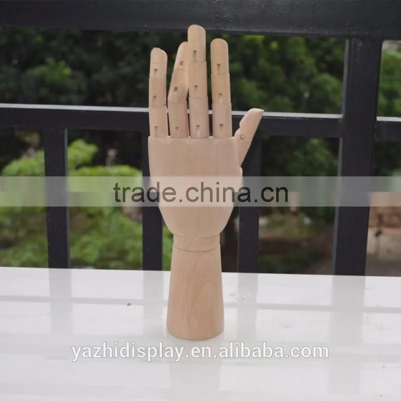 Jewelry display wooden mannequin hand Ffor art project
