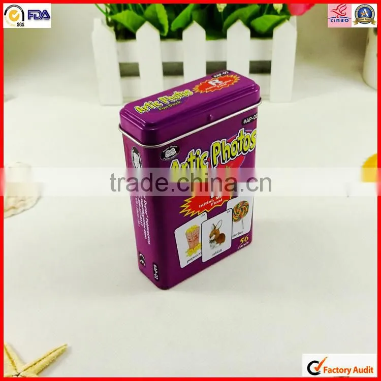 rectangle custom design colorful coffee tin can