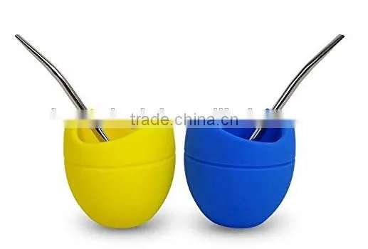 Silicone Yerba Mate Cup,Silicone Yerba Mate Gourd With Bombilla