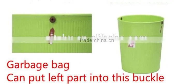 Plastic Widemouth Trash Can Dustbin Waste Bin 10L