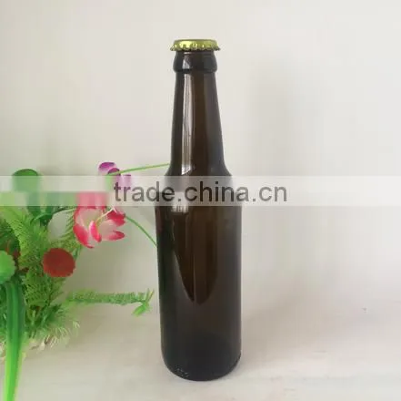 Haonai 330ML AMBER GLASS BEER BOTTLE,BROWN BOTTLE BEER 33CL,BEER BOTTLE