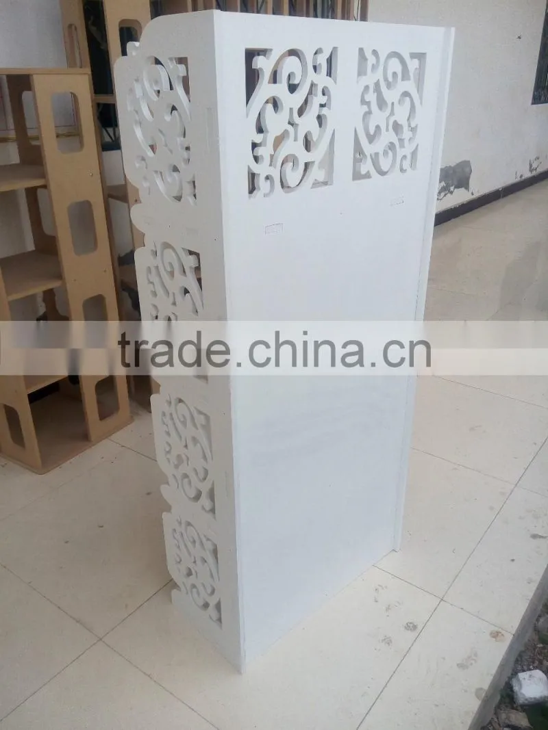 2016 New Style White Classical Wood Storage Cabinet /Bookshelf