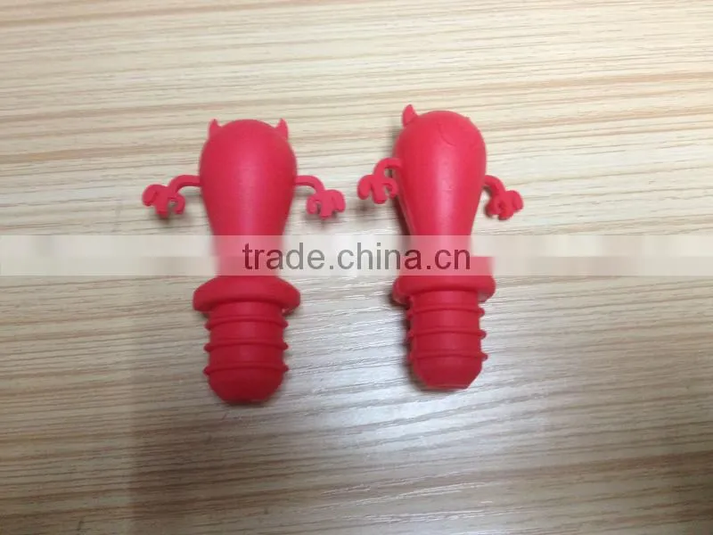 FDA/LFGB food grade silicone bottle stopper/wine bottle stopper
