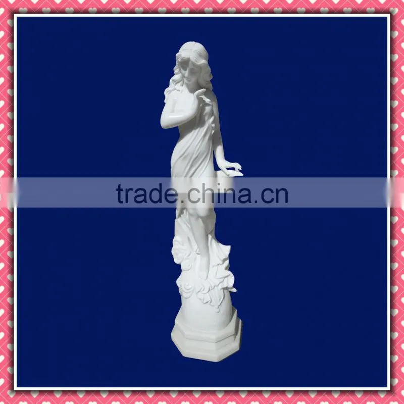Polished Technique and Marble,Pure White Makrana Marble Material beautiful radha krishna statue
