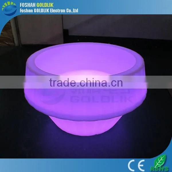 Coffee Shop Fashion Lighted Furniture LED Light Round Table Sale