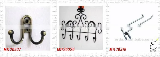 Vintage Style Metal Craft Over Door Coat rack