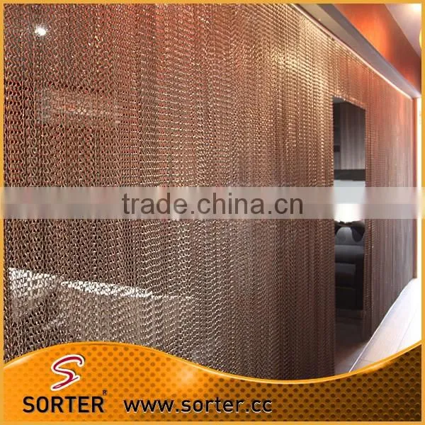decorative aluminium chain link insect screen