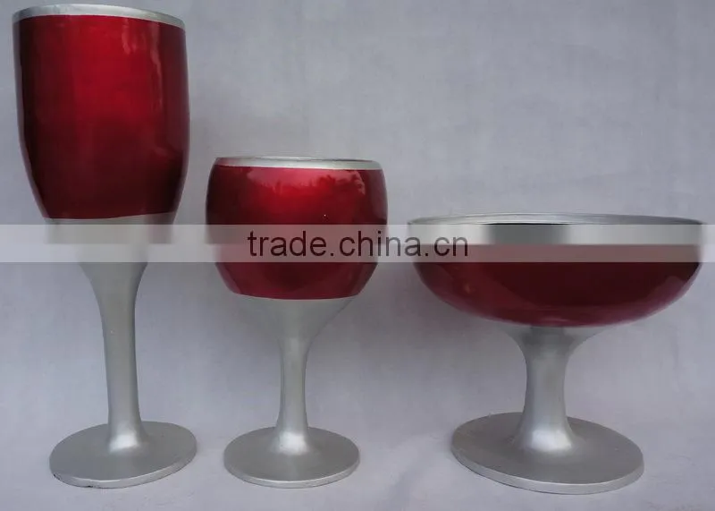 Modern cup shape fiberglass pot