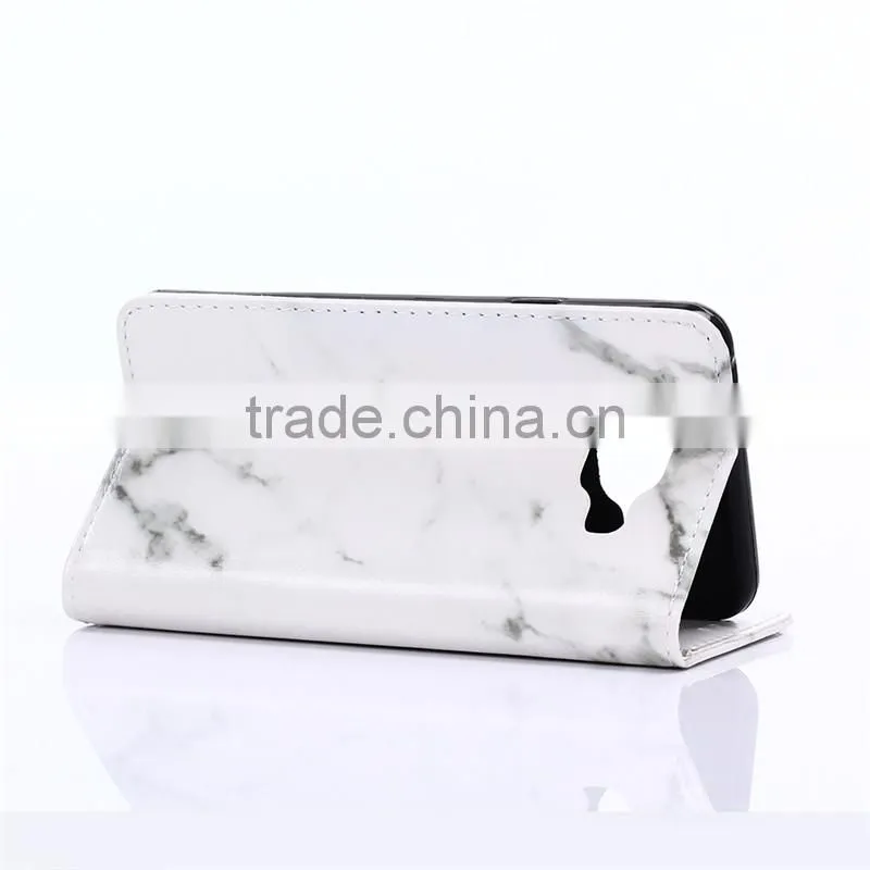 Noble design high quality marble PU card bumper/pocket cell phone case for Samsung