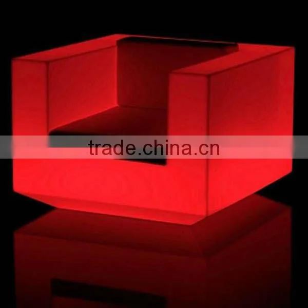 Stylish single or two person LED sofa set