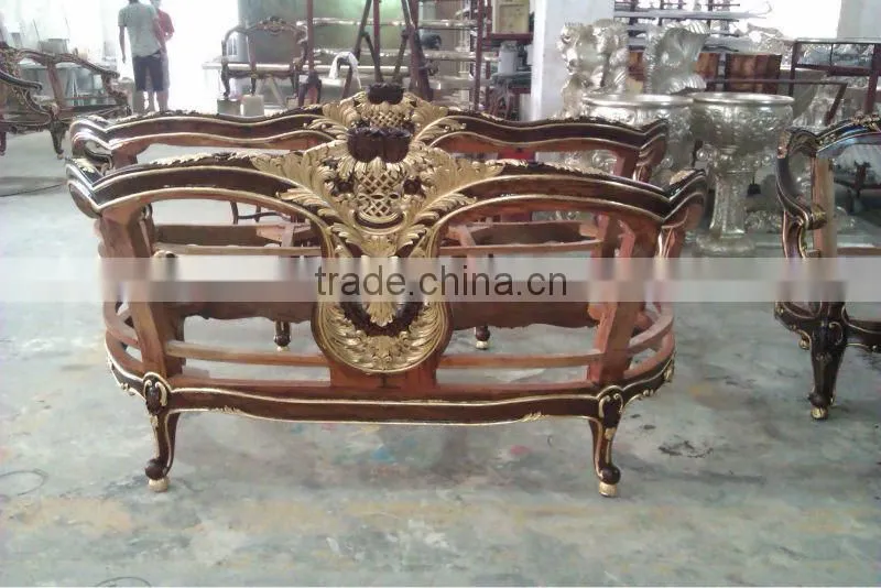 Golden French style reproduction sofa, FA-233P-01