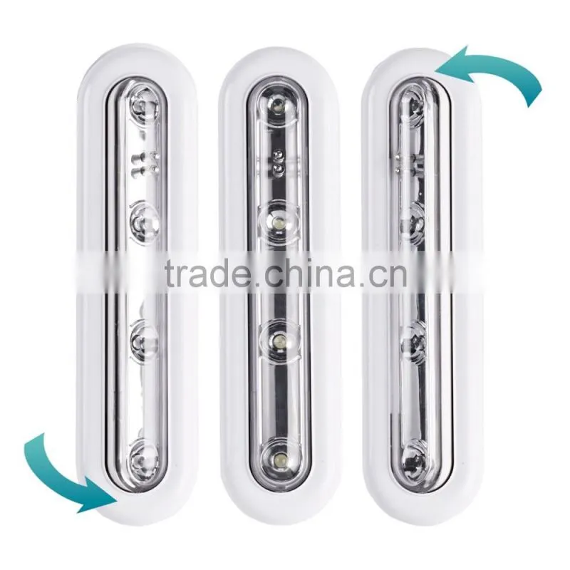 Twin Pack of Cool White LED Touch Operated Battery Cupboard night Lights
