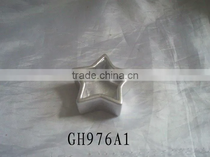 Hot sale mini star shape terracotta candle holder