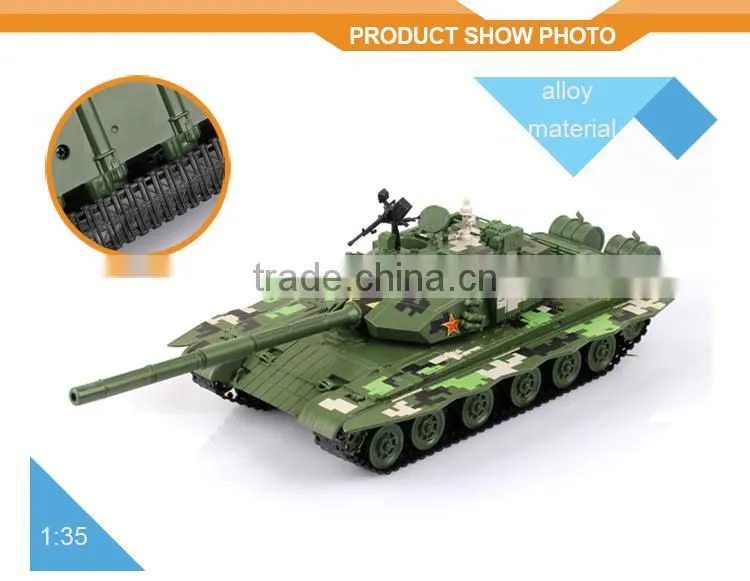 1:35 ZTZ-99 type battle rc tank China diecast model full metal rc tank