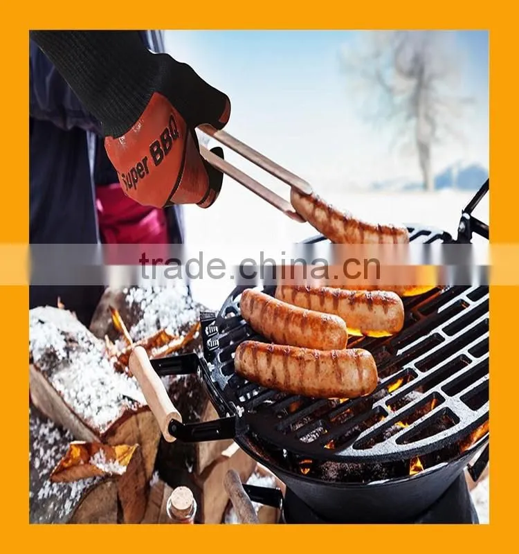 15 Inch Extra Length Heat Protective Cooking Gloves Cotton Insulated Heat Defender Gloves