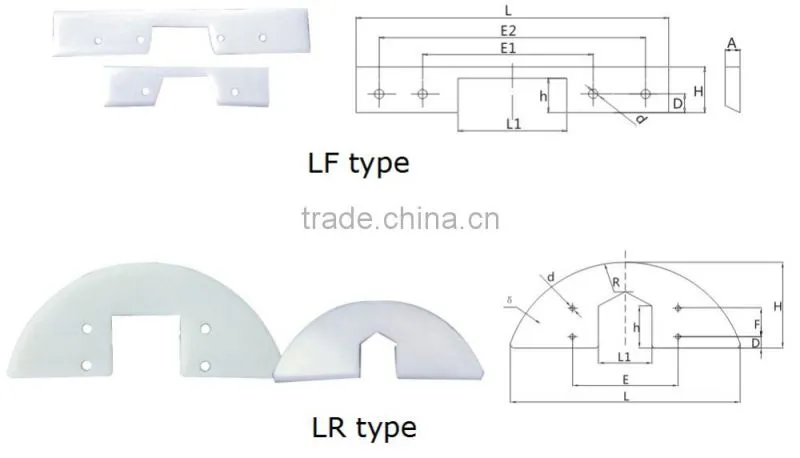 drag conveyor flight,LF/LR type flight, plastic flight for chain