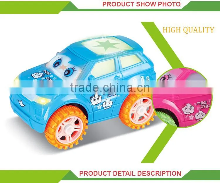 Hot selling cartoon electric toys plastic model car show display stand
