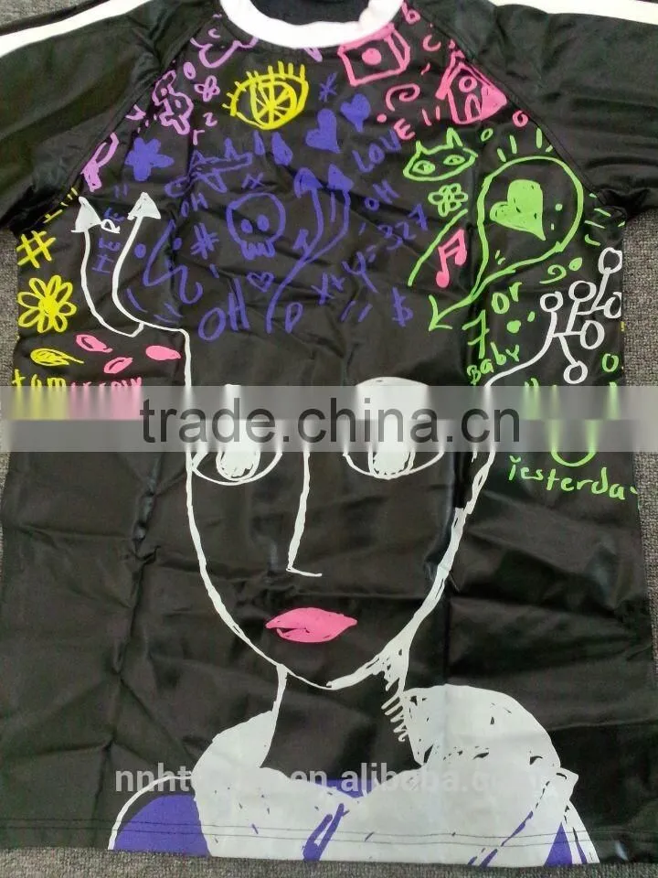 American style trendy Graffiti printing T-SHIRT for men