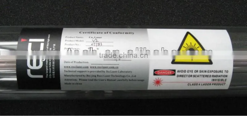 Reci 80W 100W 130W 150W laser equipment parts laser cutting machine parts of laser cutting machine co2